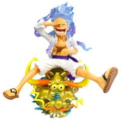 Mô Hình Luffy Gear 5 Áo Trắng Cưỡi Đầu Rồng