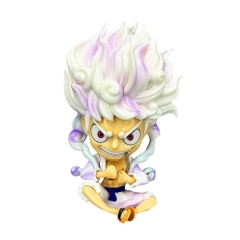 Mô Hình Luffy Gear 5 Chibi Dáng Ngồi – Cao 10cm