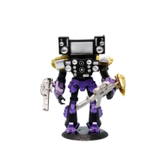 Mô Hình Titan Man Toilet Man áo tím cầm súng nhân vật trong Skibidi Toilet