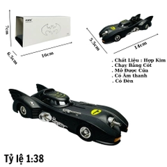 Mô Hình Xe batman 1:38 có hộp meca trưng bày