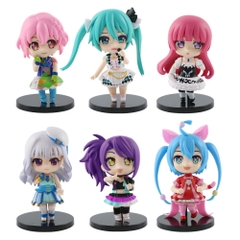 Mô Hình Hatsune Miku bộ 6 mô hình miku Bản B - Cao 9cm - nặng 300gram - Figure Miku - Bọc Túi - No Box - N3-K34-T3-S1