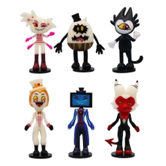 Mô hình Hazbin Hotel bộ 6 nhân vật Vaggie Angel Dust Alastor Charlie Morningstar Cao 10-11.5cm - Nặng : 200gram - Figure Hazbin Hotel - No Box n3-k41-t3-s2
