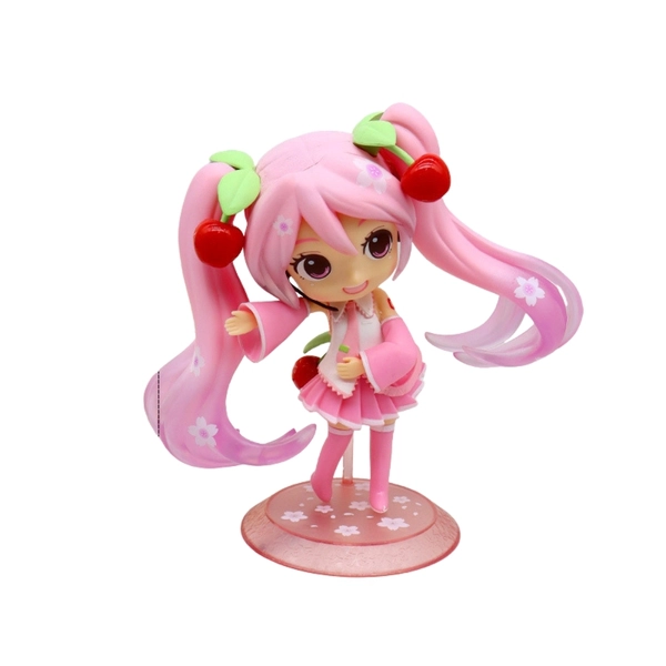 Mô Hình Hatsune Miku chibi váy hồng tóc hồng