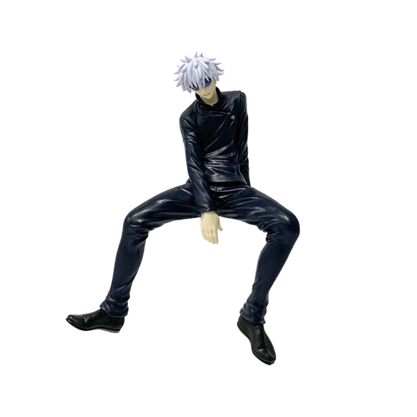 MÔ HÌNH Jujutsu Kaisen GOJOU SATORU đeo kính Dáng ngồi
