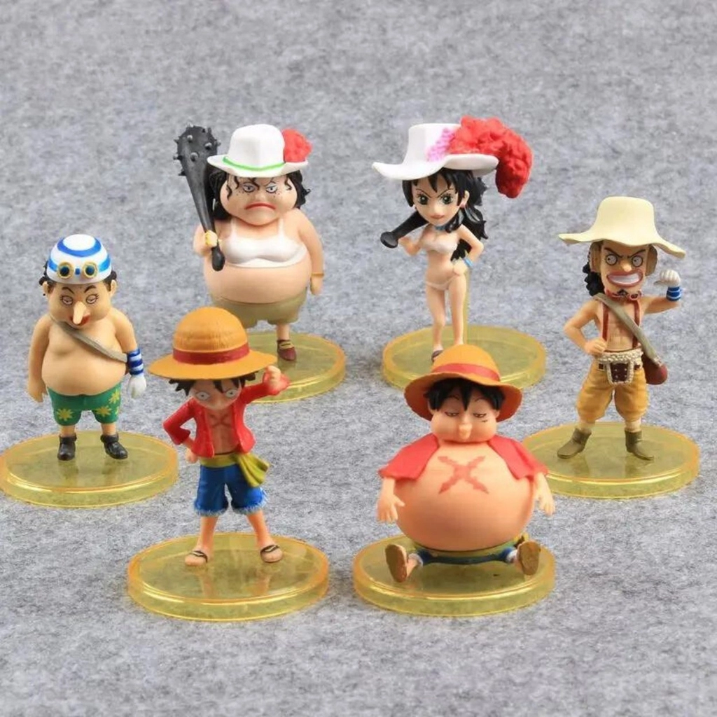 Mô Hình One Piece Chibi Bộ 6 Nhân Vật
