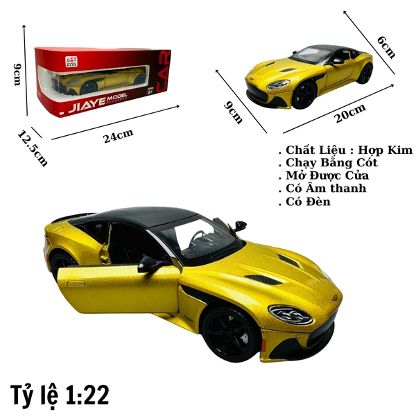 Mô Hình Xe aston martin đỏ 1:22