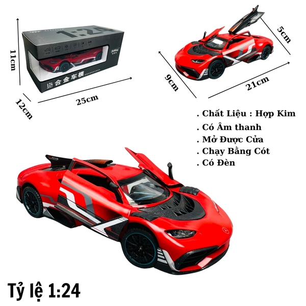 Mô Hình Xe Mercedes AMG ONE đỏ 1 :24
