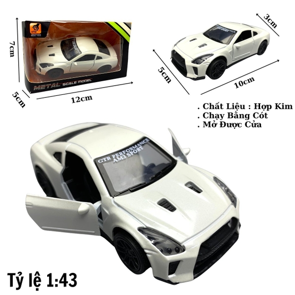Mô Hình xe NISSAN GTR tỉ lệ 1:43