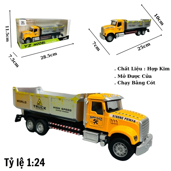 Mô Hình Xe Tải tỉ lệ 1:24
