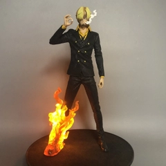 Mô hình đồ chơi - Sanji áo đen đứng hút thuốc hàng siêu đẹp chế led siêu đẹp - One Piece - có vỏ hộp màu - N2