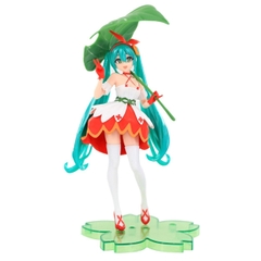 Mô Hình Hatsune Miku cầm lá - Cao 21cm - nặng 180gram - Figure Miku - No Box - N1-K32-T3-S1