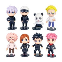 Mô Hình Jujutsu Kaisen bộ 8 chú thuật hồi chiến - Cao 9cm - nặng 200gram - bọc túi OPP - Figure anime Jujutsu Kaisen - Hộp Màu n3-k41-t4-s1