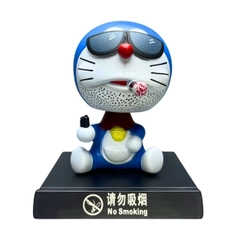 Mô Hình lắc đầu Doremon hút thuốc - Cao 12cm - nặng 150gram - Phụ kiện : đế + miếng dán - FULL BOX : box màu - N3-K27-T3-S1