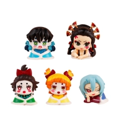 Mô hình kimetsu yaiba bộ 5 lưỡi quỷ - cao 5cm - Nặng 100gram - Bọc Túi - No Box - N3-K31-T3-S3