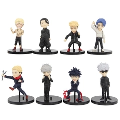 Mô Hình Jujutsu Kaisen bộ 8 chú thuật hồi chiến - Cao 8-9cm - nặng 200gram - No Box : bọc túi OPP - Figure anime Jujutsu Kaisen - N3-K43-T1-S2