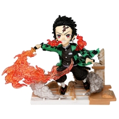 Mô Hình Kimetsu No Yaiba tanjirou chiến đấu - Cao 9cm - nặng 130gram - Phụ kiện : Kiếm - Figure Thanh gươm diệt quỷ - Có Vỏ Hộp màu - N1-K45-T4-S2-S3
