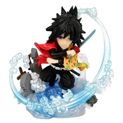 Mô Hình Kimetsu No Yaiba Thủy trụ Tomioka Giyuu chibi chiến đấu - Cao 10cm - nặng 145gram - Phụ kiện : kiếm - Figure Thanh gươm diệt quỷ - Có Vỏ Hộp màu - N1-K44-T3-S2