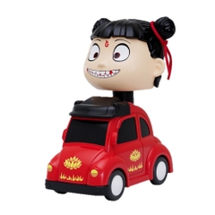 Mô Hình Na Tra Cưỡi Xe Đỏ Ngộ Nghĩnh
