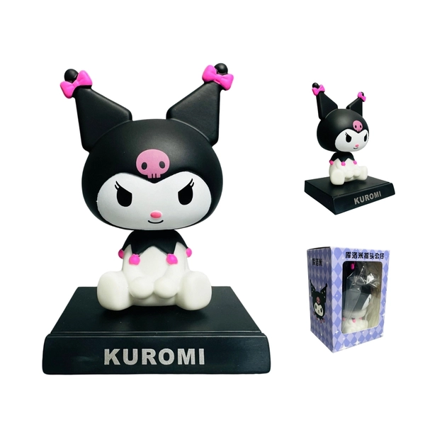 Mô Hình kuromi lắc đầu - cao 13cm - ngang 9cm - dọc 7cm - nặng 200gram + Có BOX - N3-K23-T2-S1