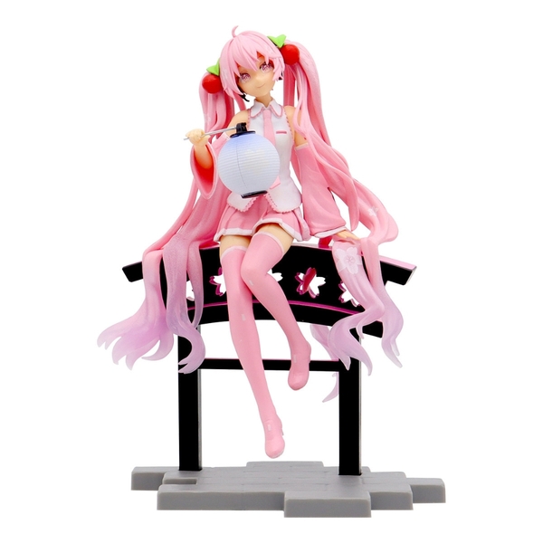 Mô Hình Hatsune Miku Hồng Ngồi Cổng - Cao 22cm - nặng 300gram - Figure Miku - Bọc Túi - No Box - N1-K37-T1-S9