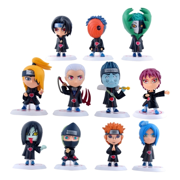 Mô hình Naruto Bộ 11 các nhân vật Naruto - Cao 6-7cm - nặng 300gram - Figure Naruto - No Box N3-K38-T1-S3