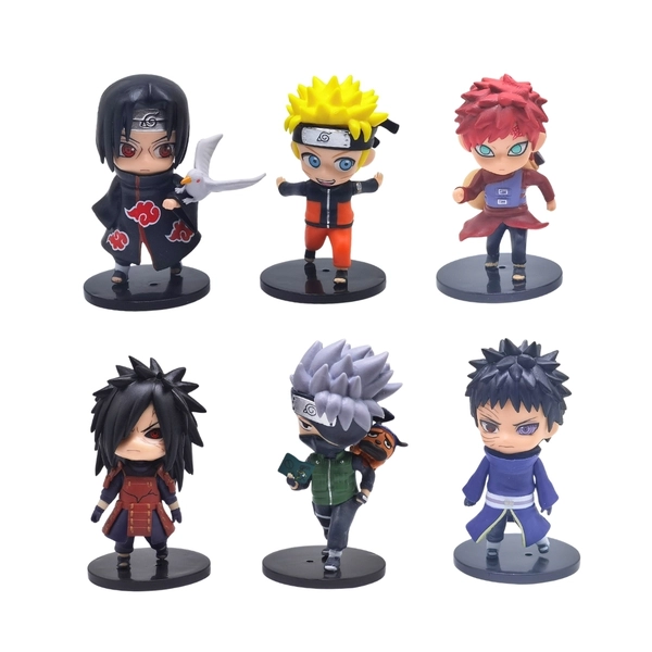 Mô hình Naruto Bộ 6 các nhân vật Naruto - Cao 10cm - nặng 400gram - Figure Naruto - No Box - N3-K38-T2-S3