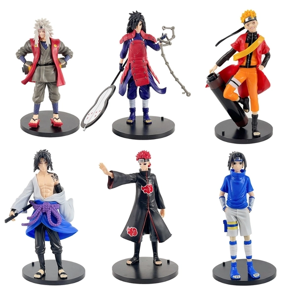 Mô hình Naruto Bộ 6 các nhân vật Naruto Bản B - Cao 18 - 19cm - nặng 800gram - Figure Naruto - No Box - N3-K40-T1-S2