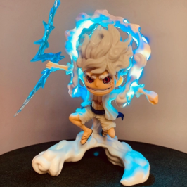 Mô Hình Luffy Gear 5 LED Cầm Vũ Khí – Cao 16cm