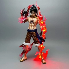 Mô hình Luffy Haki Hoa Anh Đào Đứng Chế LED 24cm