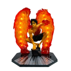 Mô Hình One Piece Ace Cánh Lửa Có LED USB 16cm