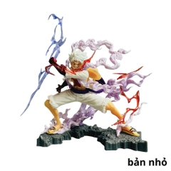 Mô Hình OnePiece Luffy Gear 5 Cầm Sét Chiến Đấu Bản Nhỏ 11cm Có Hộp Màu