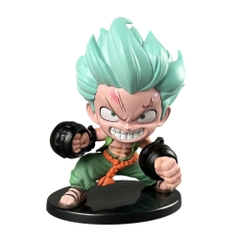 Mô Hình OnePiece Zoro AI Chibi Đấm Bốc 15cm