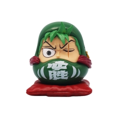 Mô Hình OnePiece Zoro Chibi Tượng Thần Tài Daruma 7.5cm