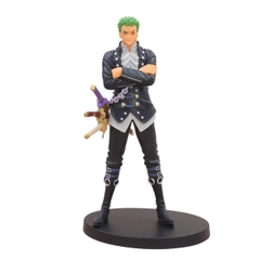 Mô Hình Zoro Áo Đen Dáng Đứng OnePiece Cao 17cm