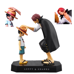 Mô hình đồ chơi - Luffy và Shanks tóc đỏ - One Piece - N4-K3-BL2