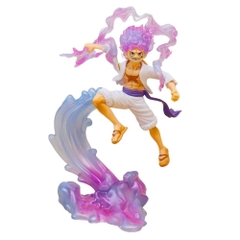 Mô hình đồ chơi - Luffy Gear 5 Nika trắng bản có vũ khí cầm tay trạng thái chiến đấu cao 22 cm - OnePiece - Có Hộp Đẹp