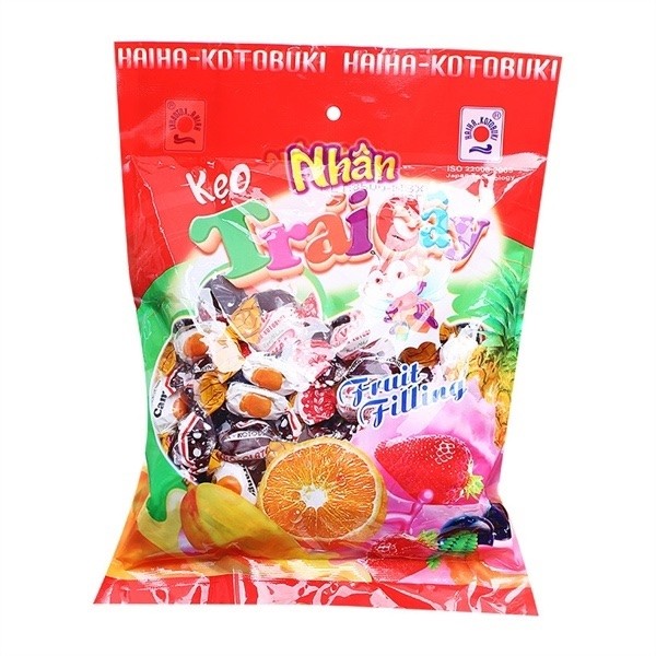 Kẹo nhân trái cây HaiHa-Kotobuki gói 350g