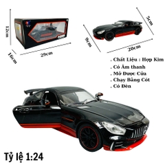 Mô Hình xe mẹc đỏ đen tỉ lệ 1:24 Hợp kim có thể mở cửa - bánh sau chạy cót - Dài 20cm - rộng 9cm - cao 5cm - nặng : 1000gram - FULL BOX : box màu SKU : oto296 - N3-K6-T4-S4
