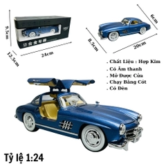 Mô Hình Xe mẹc cổ màu xanh 1:24 Hợp kim - Có tiếng - đèn pha sáng - Dài 21cm - rộng 8cm - cao 6cm - nặng ~ 1000gram - FULL BOX : box màu SKU : oto252 - N3-K12-T3-S3