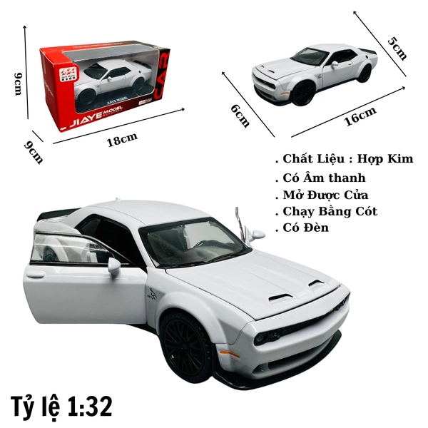 Mô Hình xe mustang trắng 1:32 Hợp kim - Có tiếng - đèn pha sáng - Dài 15cm - rộng 7cm - cao 4cm - nặng ~ 500gram - FULL BOX : box màu SKU : oto260 n3-k6-t4-s2