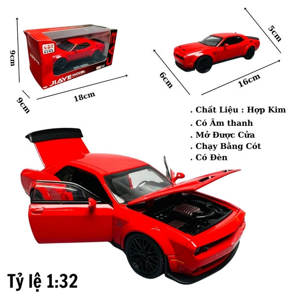 Mô Hình xe mustang đỏ 1:32 Hợp kim - Có tiếng - đèn pha sáng - Dài 15cm - rộng 7cm - cao 4cm - nặng ~ 500gram - FULL BOX : box màu SKU : oto259 n3-k1-t5-s2