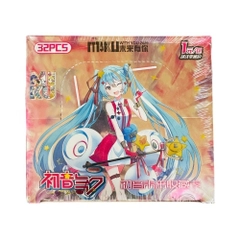 Pack anime thẻ Miku ( 32 Pack 1 hộp - 1 Pack có 5 thẻ ) - dài 14cm - cao 13cm - Hộp màu N3-K20-T3-S1