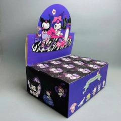 Vỏ Hộp mù 6 Kuromi màu tím - blind box - cao : 10cm ngang : 20cm - figure kuromi N3