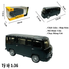 Mô Hình xe uaz đen tỉ lệ 1:36 Hợp kim có thể mở cửa - bánh sau chạy cót - Dài 12cm - rộng 5.5cm - cao 5cm nặng : 200gram - FULL BOX : box màu SKU : oto182 - N3-K11-T2-S2