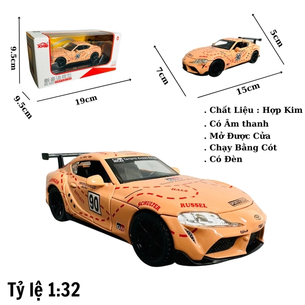 Mô Hình xe toyota sport hồng tỉ lệ 1:32 Hợp kim có thể mở cửa - bánh sau chạy cót - Dài 15cm - rộng 7cm - cao 5cm - nặng : 500gram - FULL BOX : box màu SKU : oto325 n3-k5-t5-s2