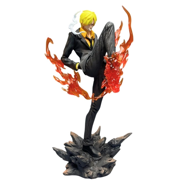 Mô Hình OnePiece Sanji Chiến Đấu Áo Đen Cao 24cm