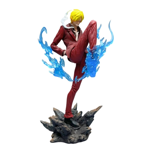 Mô Hình OnePiece Sanji Chiến Đấu Áo Nâu Cao 24cm