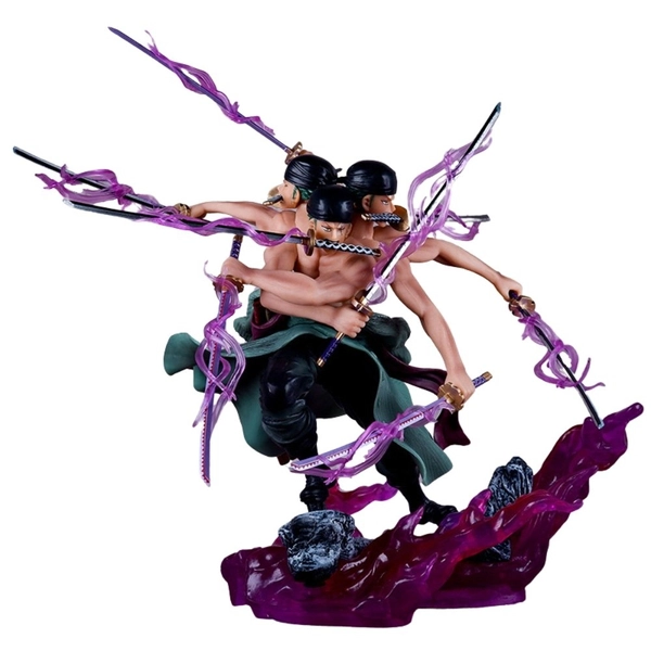 Mô Hình Zoro 3 Đầu 6 Tay Siêu Ngầu Cao 33cm