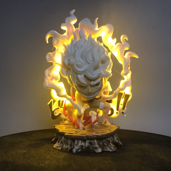 Mô Hình Luffy Gear 5 LED Siêu Ngầu 15.5cm
