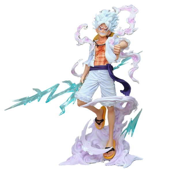 Mô Hình Luffy Gear 5 Cầm Sét Đế Đục